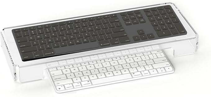 BOSSCASA Acrylic Computer Keyboard Cover, Mechanical Keyboard Dust Cover PC Keyboard Cat Protector, Cat Keyboard Protector (1 Pack, Clear)
