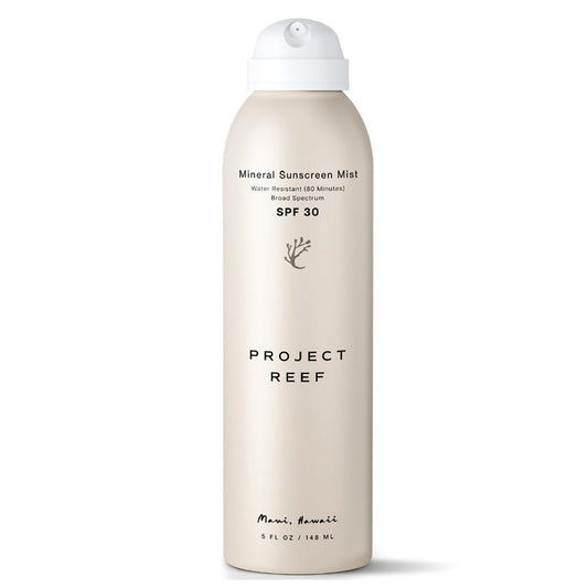 Project Reef SPF 30 Mineral Sunscreen Spray – Non-Aerosol, Reef-Safe Zinc Sunblock with Natural Ingredients for All Skin Types