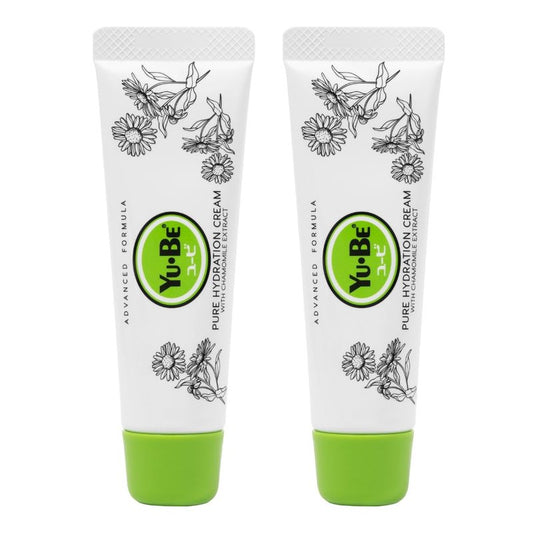 Yu-Be Hydration Cream Duo - Oil & Fragrance Free Moisturizer for Sensitive Skin | Safe for Face, Body & Hands