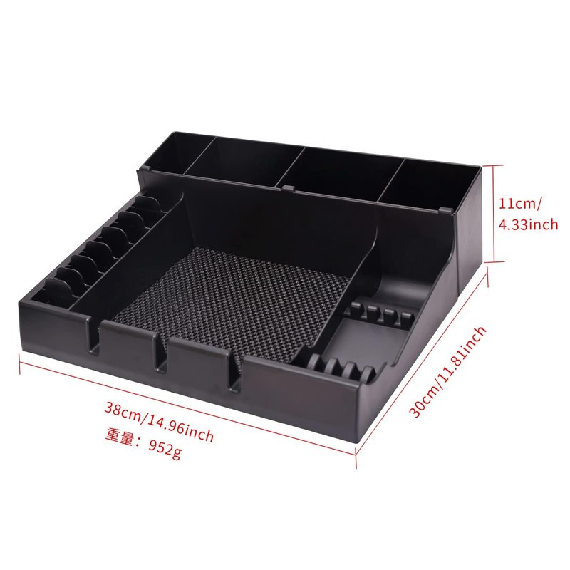 ZIBARBER Barber Clipper Organizer Barber Tools Tray Salon Hairdressing Clipper Scissors Rack Holder Storag Scissors Holder Blade Rack Storage Tray for Clipper Guard Holder (Assemble)