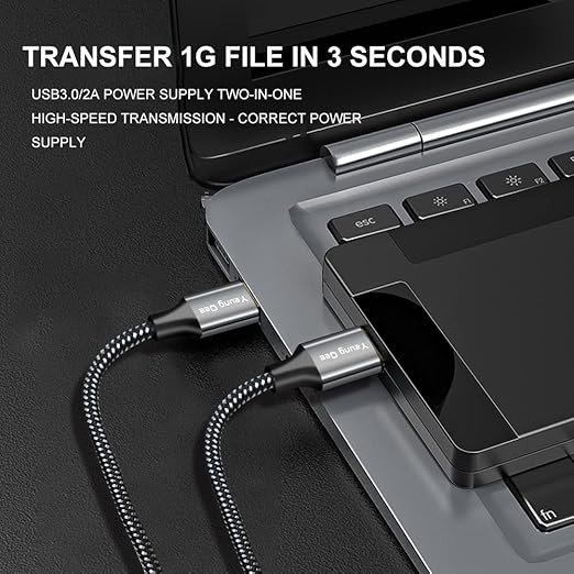 Yeung Qee USB 3.0 A to A Male Cable 1.5 ft,Super Speed Type A Male to Male Cable USB 3.0 Double End USB Cord for Hard Disk, Cameras,Laptop Cooler, DVD Player and More (1.5FT/0.5M)
