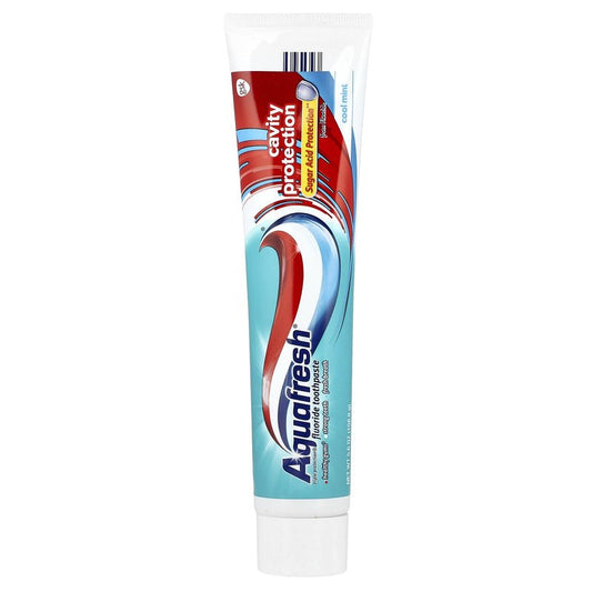Aquafresh Cavity Protection Fluoride Toothpaste, Cool Mint 5.6 oz (Pack of 12)