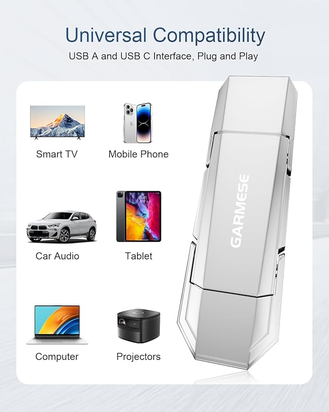GARMESE 256GB USB C SSD Flash Drive Up to 450MB/s USB 3.2 Solid State Thumb Drive Type-A + Type-C 2-in-1 Flash Drive Memory Stick Data Storage Compatible with Smartphone Tablet Computer Game Console