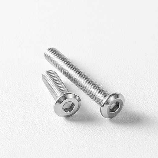 1/4-20 x 3 (10 Pack) Flat Head Hex Socket Cap Screws Bolts, 304 Stainless Steel 18-8, Hex Drive, Bright Finish, Fully Machine Thread