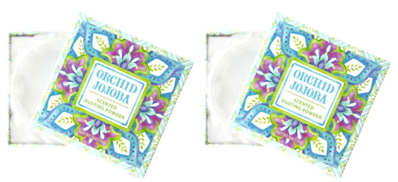 Greenwich Bay Trading Co. Dusting Powder Set of Two (Set of Two Orchid Jojoba)
