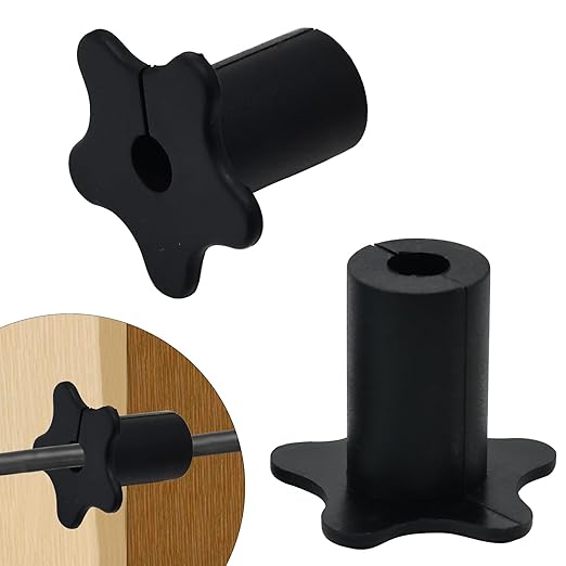 EASYEAH 2pc Starlink Cable Grommet 5/8" Silicone Waterproof Wall Hole Pass Through Split Cable Bushings for TV Wire Ethernet Cord, Starlink Cable Routing Kit Accessories, 27.6mm/1.09" Ht, Black