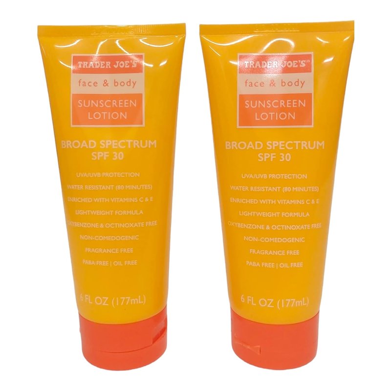 Face & Body Sunscreen SPF 30 - Broad Spectrum Protection | Pack of 2