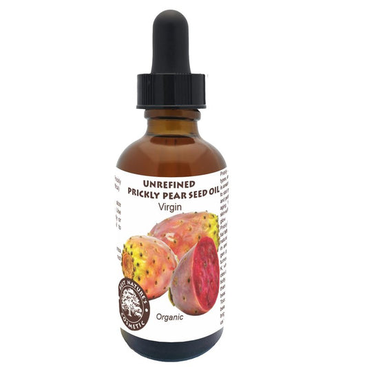 Prickly Pear Seed Oil Organic - Virgin (Cold Pressed, Unrefined) for hydrated skin, glowing mature skin. Nature’s Desert Secret for Radiant Skin and Hair 1 oz (30ml)