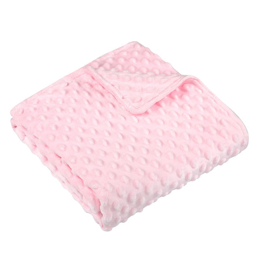 Skiennix Baby Blanket - Soft Double Layer Toddler Blanket 30 x 40 Inch | Pink for Nursery & Stroller