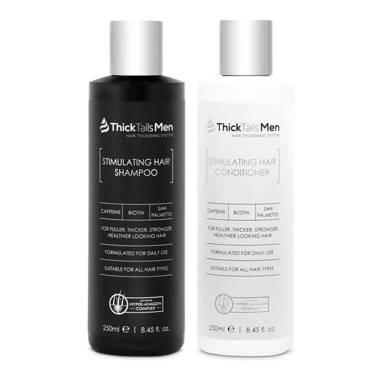 Men's Hair Growth Shampoo & Conditioner Set - Caffeine, Biotin & Saw Palmetto | Sulfate-Free, Vegan, 2-Piece System