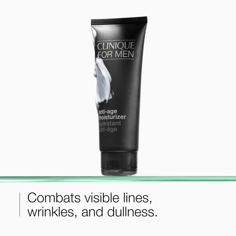 Clinique For Men Daily Anti-Age Face Moisturizer With Hyaluronic Acid + Vitamin E | Combats Lines, Wrinkles + Dullness | Hydrating + Brightening | Face Cream For Men, 3.4 Fl Oz