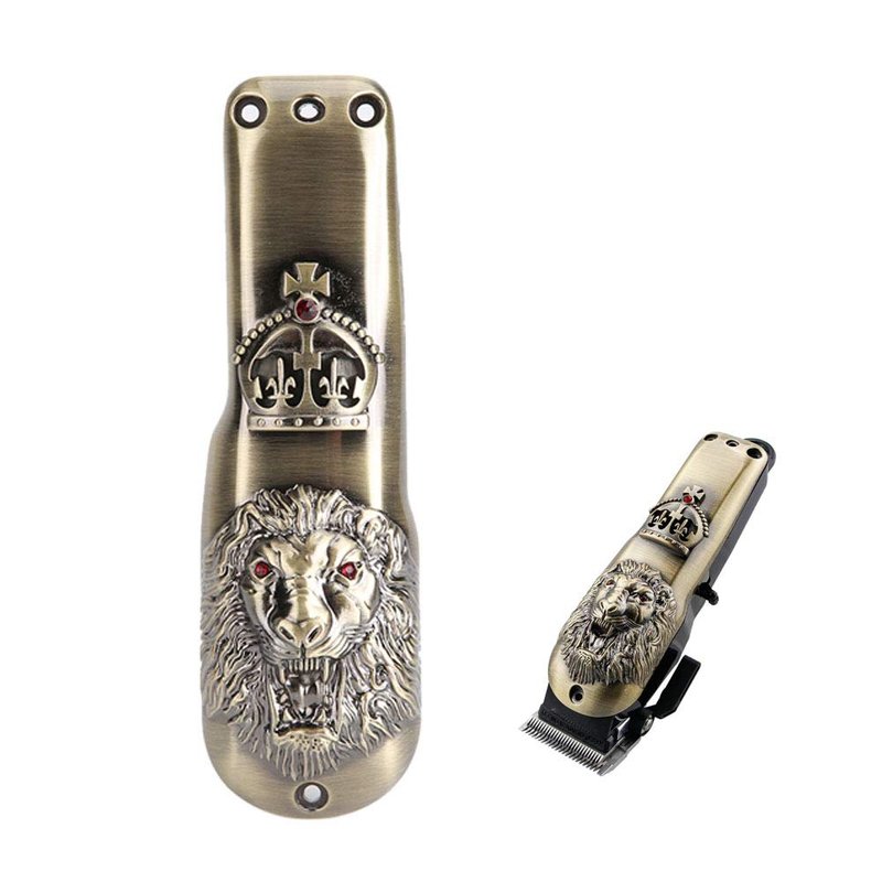 FILFEEL Professional Hair Clipper Front Cover, Electric Hair Cutter Trimmer Sheel Protective Casing for (Lion Bronze)