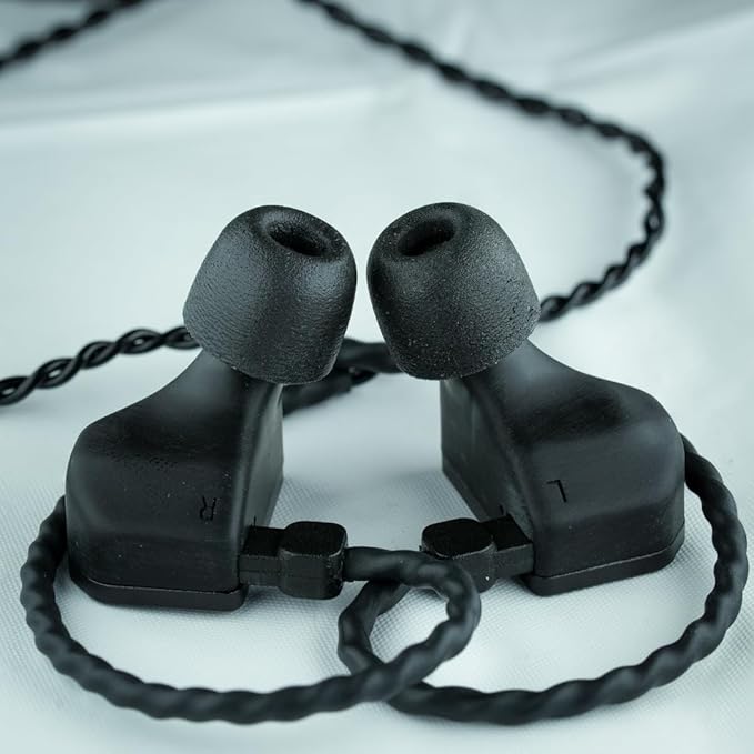 Comply 600 Core Series | Memory Foam Replacement IEM Ear Tips for Truthear, Sennheiser, Moondrop & More | Superior Noise Isolation, Ultimate Comfort, Secure Fit | TechDefender, Black (S/M/L) (3 Pairs)