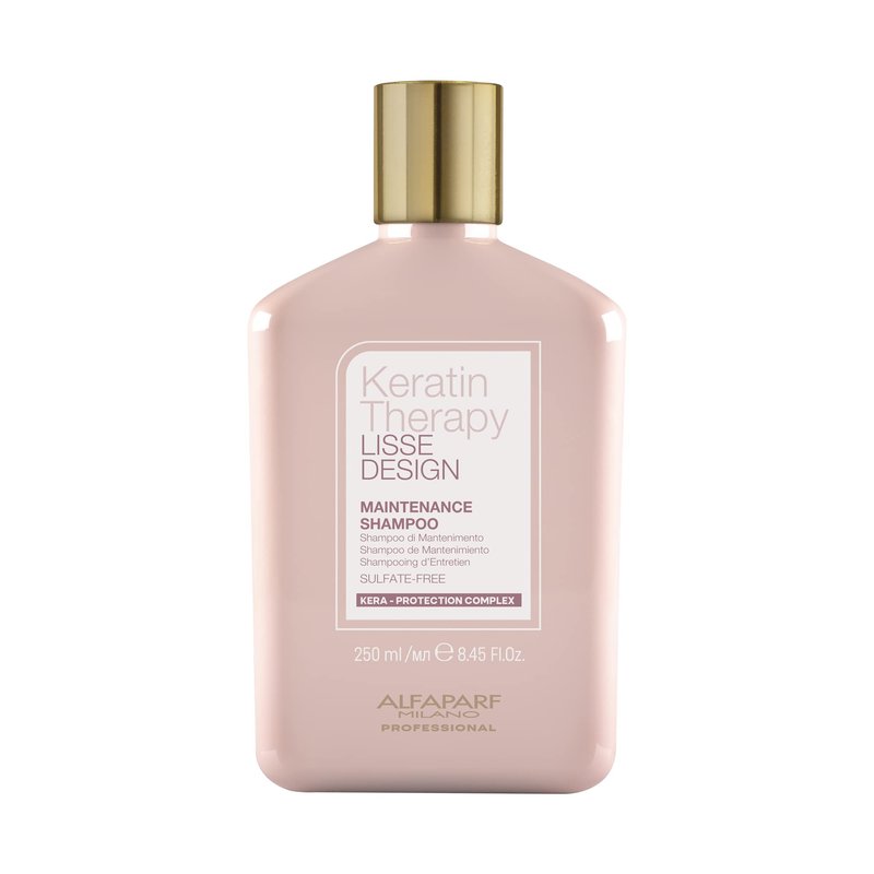 ALFAPARF MILANO Lisse Design Keratin Shampoo for Damaged Hair - Anti-Frizz - Maintains Brazilian Keratin Therapy Treatments - Smoothing, Straightening, Hydrating with Collagen (8.45 oz)