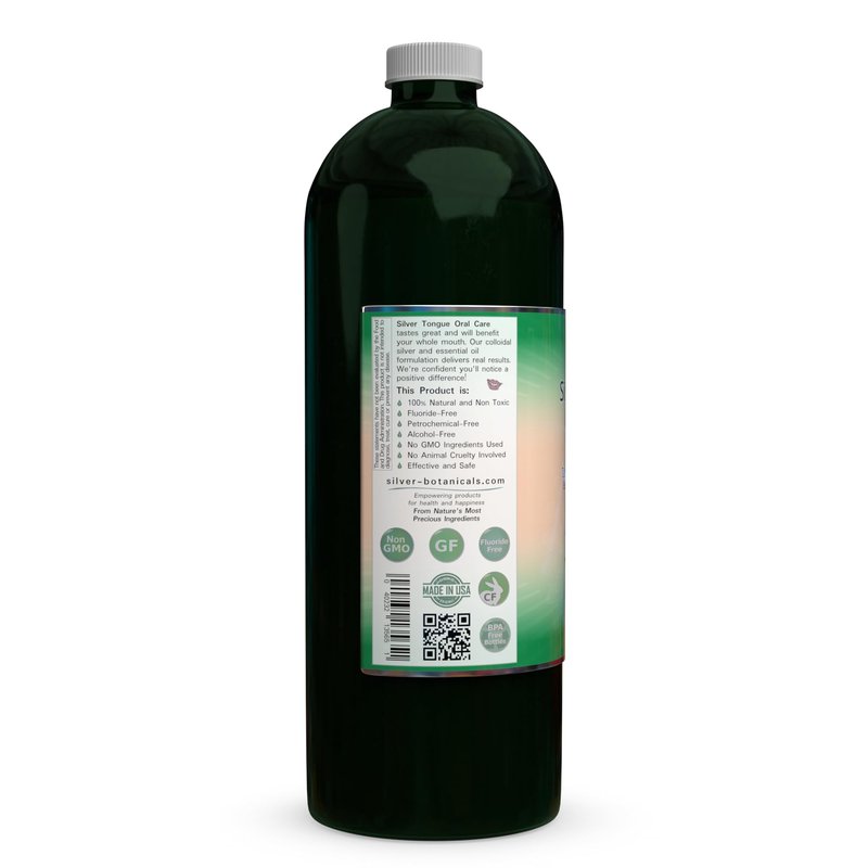 Silver Tongue Oral Care - All Natural Colloidal Silver Mouthwash, 32 fl oz