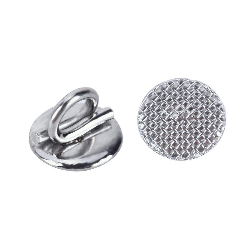 10 Packs Sino Dental Orthodontic Braces Brackets Lingual Buttons Bondable Round Base Eyelets -10pcs/pack (Bond Eyelets)