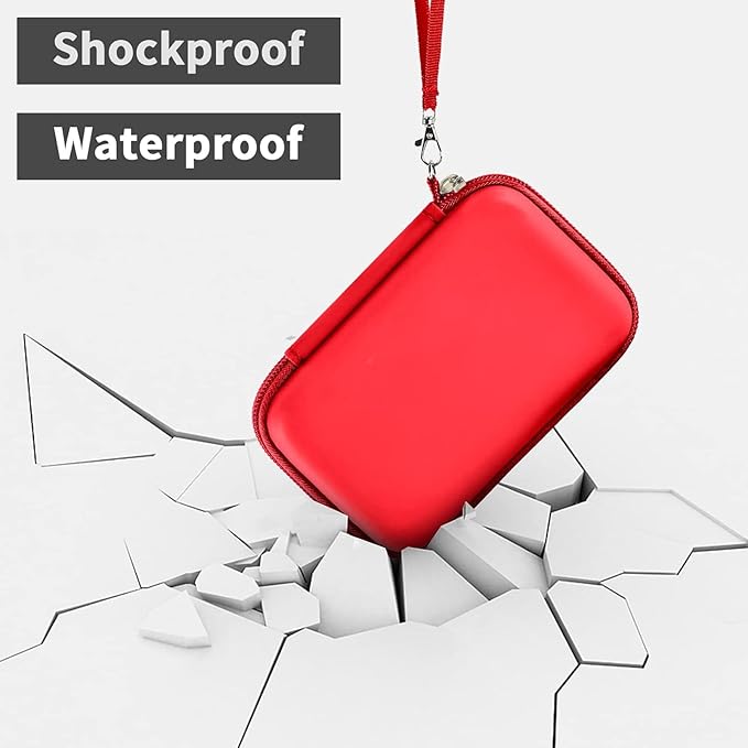 ANKHOH Travel Case for UCOMX for Nano/for Iseyyox/for LISEN/for RTOPS 3 in 1 Wireless Charger, Foldable Magnetic Charging Station Storage Holder Bag for Fast Charge Pad Cable and Adapter, Red-Box Only