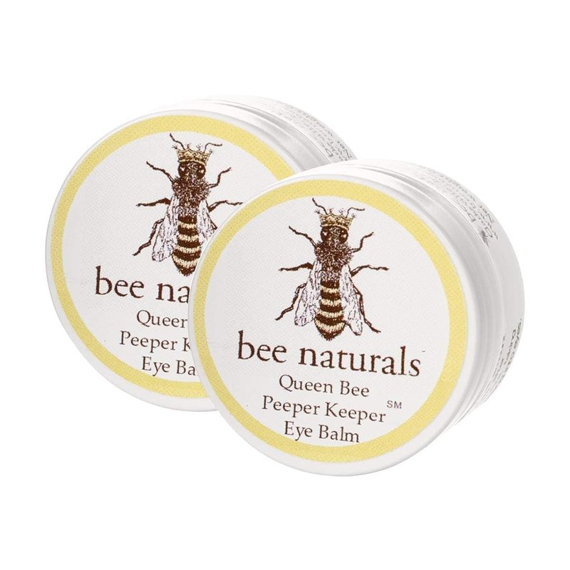 Bee Naturals Queen Eye Balm Duo - Peeper Keeper - 2 Pack Gift Set - Soothes & Moisturizes with Vitamin E & 10 Natural Oils - Helps Diminish Crowsfeet, Wrinkles & Fine Lines