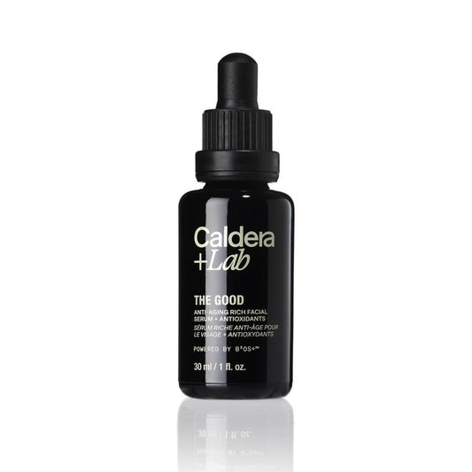 Caldera + Lab The Good | Men's Organic Moisturizing Face Serum for Dry, Sensitive, & Normal Skin – Vegan, Natural & Antioxidant Packed Skincare Facial Oil