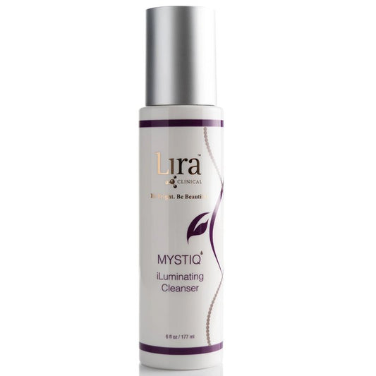 Lira Clinical MYSTIQ iLuminating Cleanser - Moisturizing Face Wash with Vitamin C, Orange Plant Stem Cells, and Plant Extracts - Gentle Facial Cleanser Supports Skin Barrier and Hydration - 6 Oz