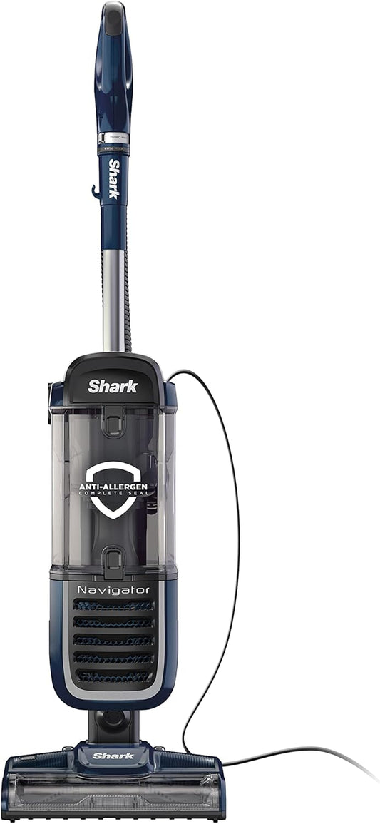 Shark NV151 Navigator Vacuum - HEPA Filtration, Swivel Steering & Pet Power Brush | Navy Multi-Surface Cleaner