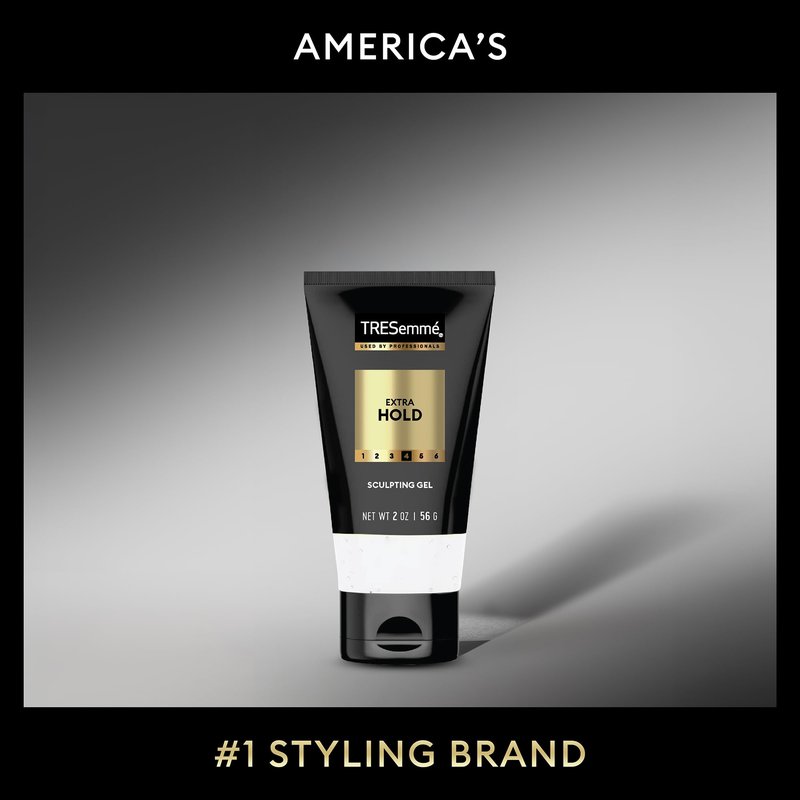 TRESemmé Sculpting Gel, Travel-Size, Extra Hold 12-Pack – Professional-Quality Formula, 24H Frizz Control, 2 Oz Ea
