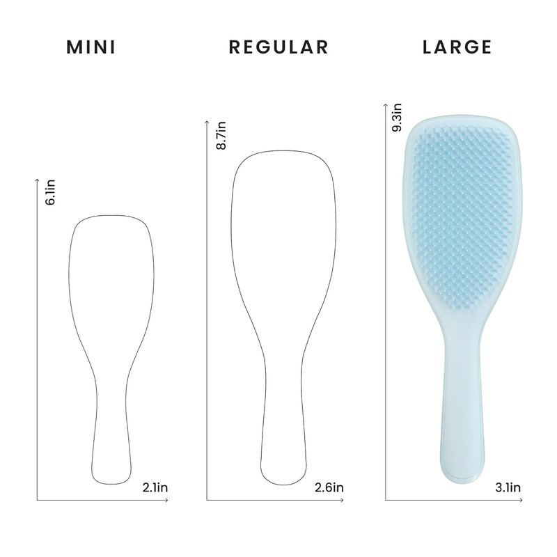 Tangle Teezer Fine Detangler Brush - Ultimate Hair Brush for Fine Hair | Large Seafoam Blue