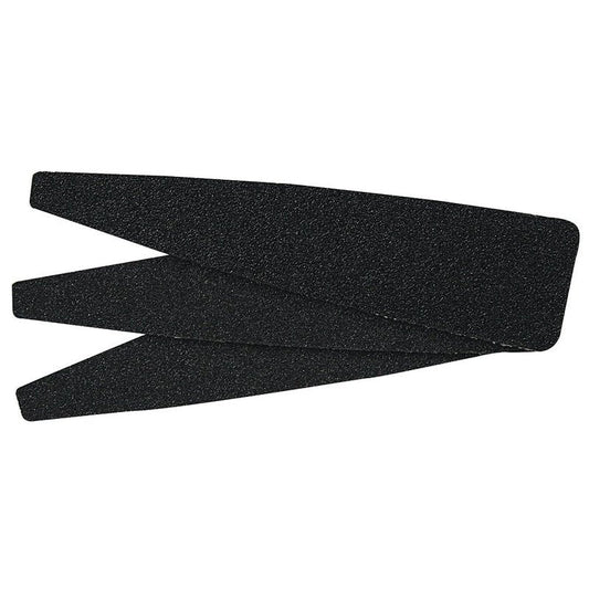 ForPro Professional Collection O-Files Pedi System Refill Strips, Black, 100 Grit, Adhesive Pedi File, 5.5” L x 1.5” W, 100-Count