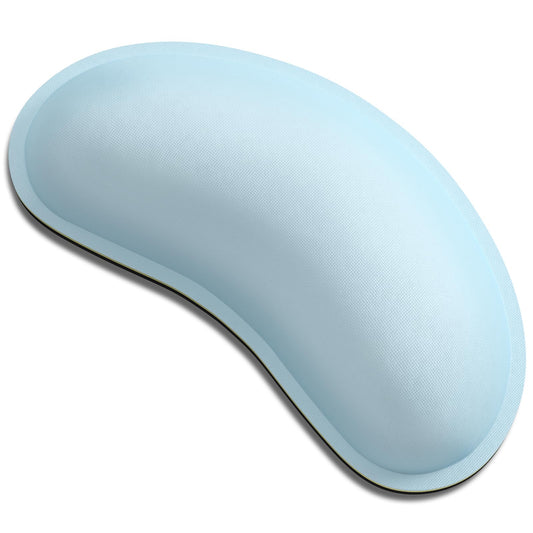 Dapesuom Mouse Wrist Rest, Ergonomic Memory Foam Mouse Wrist for Computer Desk Mats Support, Hand Rest Pad Cushion for Gaming, Office, Laptop, Men, Women, Pain Relief & Easy Typing, Sky Blue