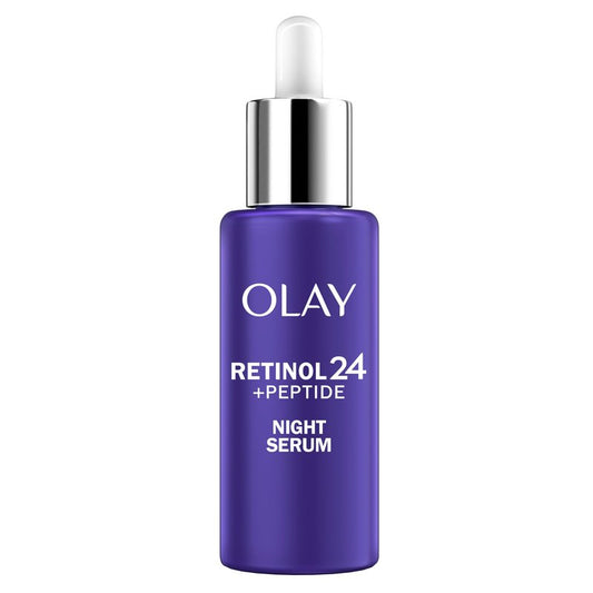 Olay Retinol 24 MAX Night Smoothing Serum, Fragrance – Free, 1.3 Oz