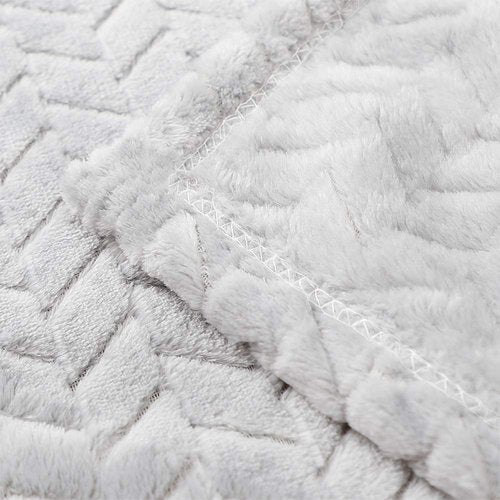 Baby Blanket Flannel, Cozy Throw Blankets for Newborn Infant and Toddler, Super Soft and Warm Receiving Baby Blanket for Crib Stroller (Grey 2532")