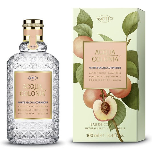 4711 Acqua Colonia White Peach & Coriander Unisex EDC Spray - 3.4 oz Fragrance