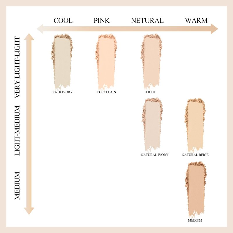 Freeorr 4-in-1 Mineral Pressed Powder, SPF 35 Powder Foundation with Concealer and Finishing, Matte Weightless Buildable Foundation, Light to Medium Coverage, 04 Fair