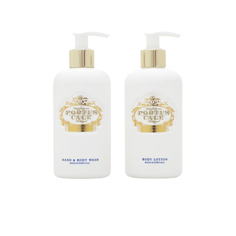 Portus Cale Luxury Hand & Body Soap - Pink Pepper & Jasmine | 300ml Gold & Blue