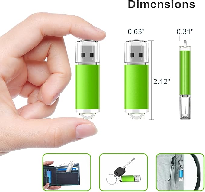TOPESEL 8GB 10 Pack USB Flash Drive Thume Drive 2.0 Memory Stick Fold Storage Thumb Stick Jump Drive Pen Swivel Design for PC laptops, Tablets, TVs, car Audio (5 Mixed Colors)