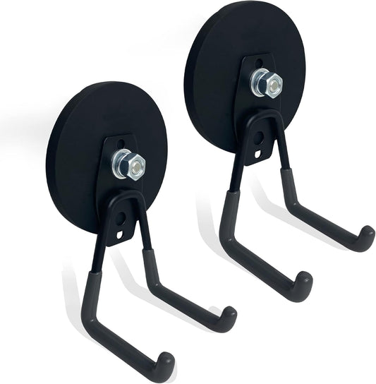 TSUYA Strong Magnetic Hooks - 45Lbs Heavy Duty Utility Hooks for Organizing Garage Tools | Indoor/Outdoor Use