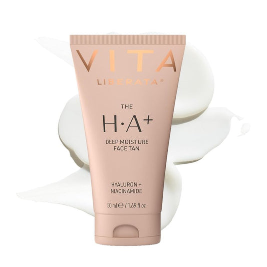 VITA LIBERATA Face Tanning Moisturizer 1.69 fl oz with Hyaluronic Acid & Niacinamide - Nourishing, Ultra Hydrating Moisturizer, For a Sun-Kissed, Radiant Glow, Customizable Tan, Fades Evenly