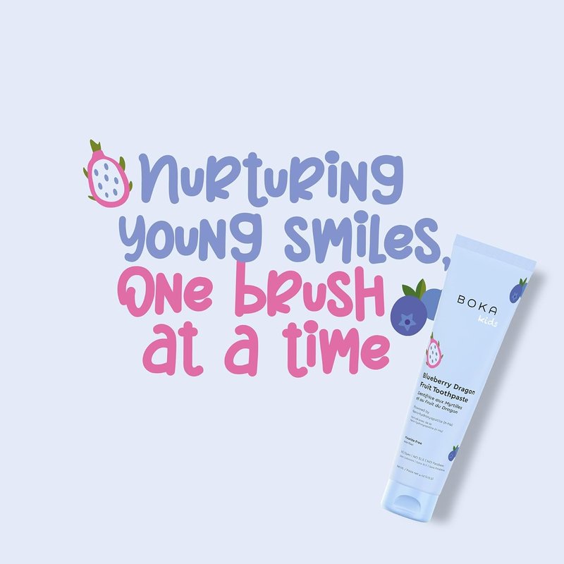 Fluoride Free Nano Hydroxyapatite Toothpaste - Blueberry Dragon Fruit Flavor | 4 oz, 3-Pack