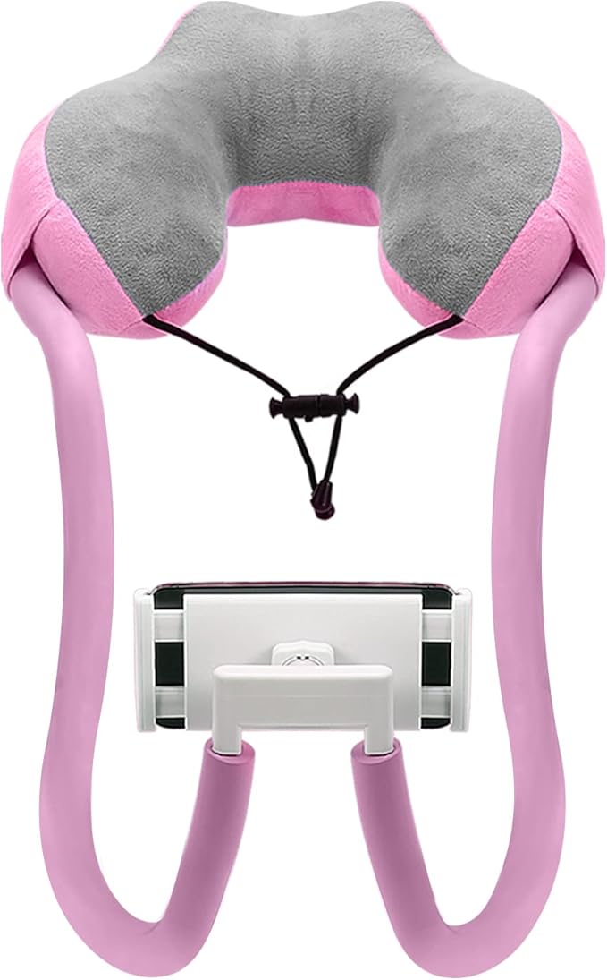 MoKo Neck Phone Holder, Lazy Gooseneck Phone Pillow Holder Bracket, 360°Rotate Phone Tablet Stand for 5.5-11" Device, fits iPhone 17/17 Air/17 Pro/17 Pro Max, iPhone 16/Pro/Pro Max/Plus, iPhone 15/Pro