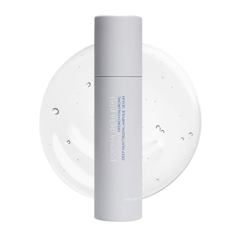 POESIA Hyaluronic Acid Face Serum – 3-Layer HA Complex + Niacinamide & Panthenol for Deep Hydration & Skin Plumping, Lightweight Serum for Dry & Dehydrated Skin, Korean Skincare 1.62 fl oz