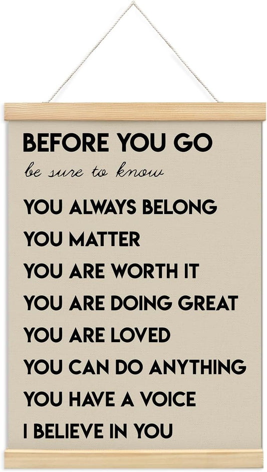 Regine Switzerland Inspirational Wall Art - Mental Health Affirmations for Office & Classroom | 12x16 In Wood Decor
