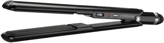 BaBylissPRO Porcelain Ceramic 1" Flat Iron and 1 1/4" Spring Curling Iron Prepack
