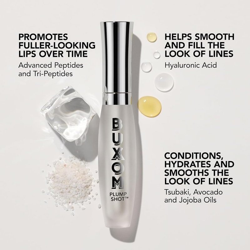 Buxom Plump Shot Peptides Lip Serum, Cherry Pop