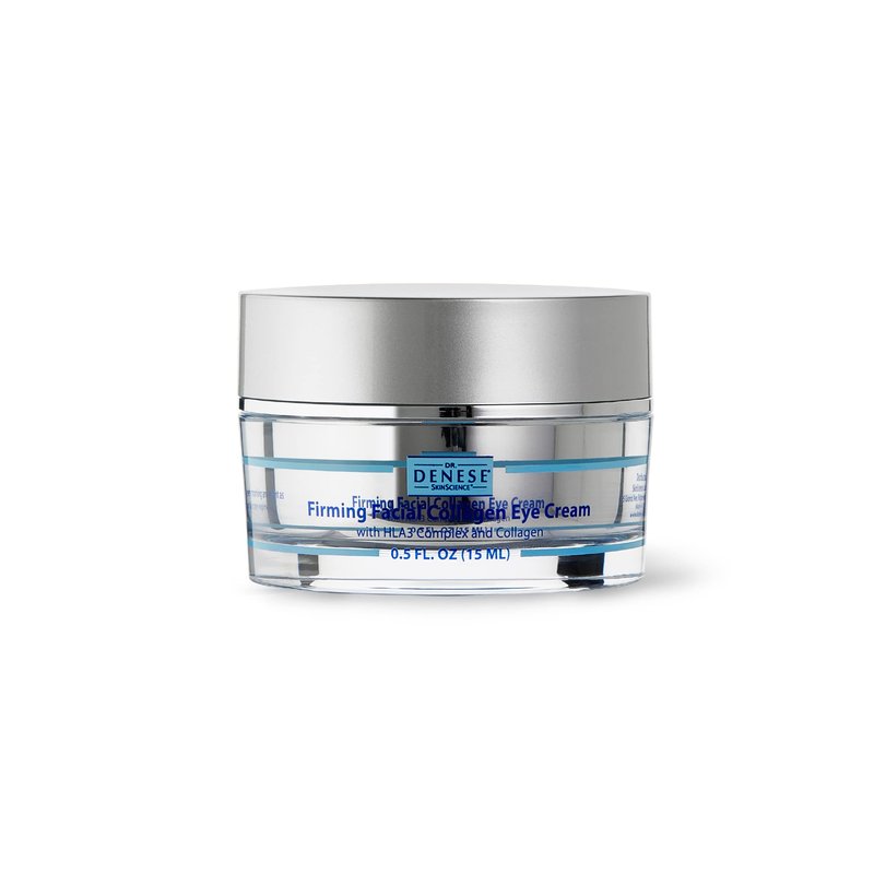 Dr. Denese SkinScience Firming Facial Collagen Eye Cream 0.5oz â Collagen, Hyaluronic Acid & Peptides for Smoother Under Eye Skin â Reduces Look of Puffiness, Dark Circles & Fine Lines â Travel Size
