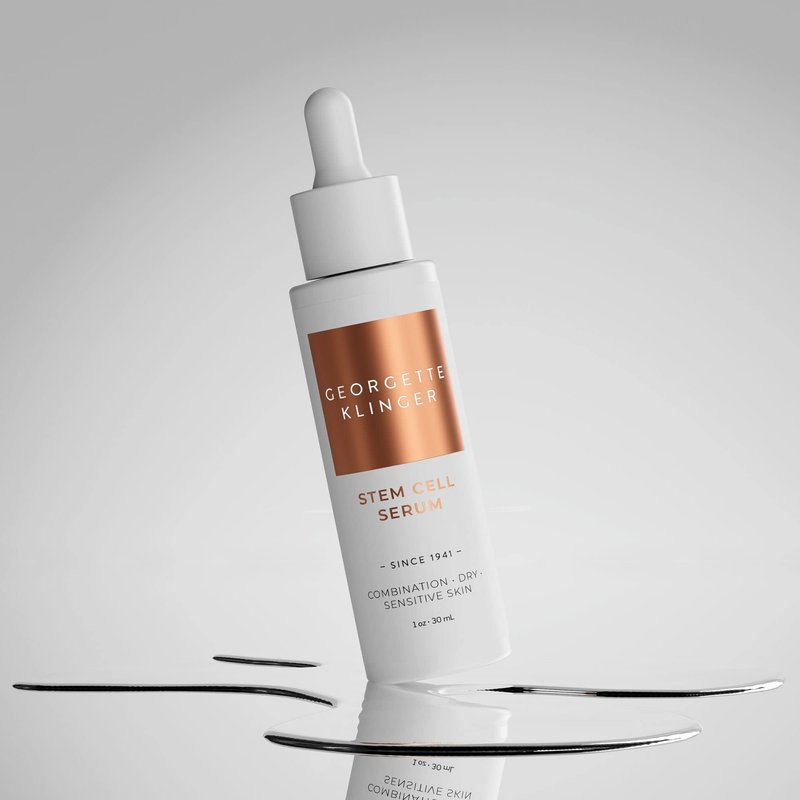 Georgette Klinger Stem Cell Serum - Anti-Aging Face Serum with Hydrating Hyaluronic Acid - Promotes Cell Turnover, Improves Skin Firmness, and Reduces Wrinkles for Youthful Skin - 1 oz