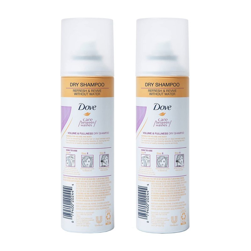 Dove Refresh+Care Invigorating Dry Shampoo 5 oz (Pack of 2)