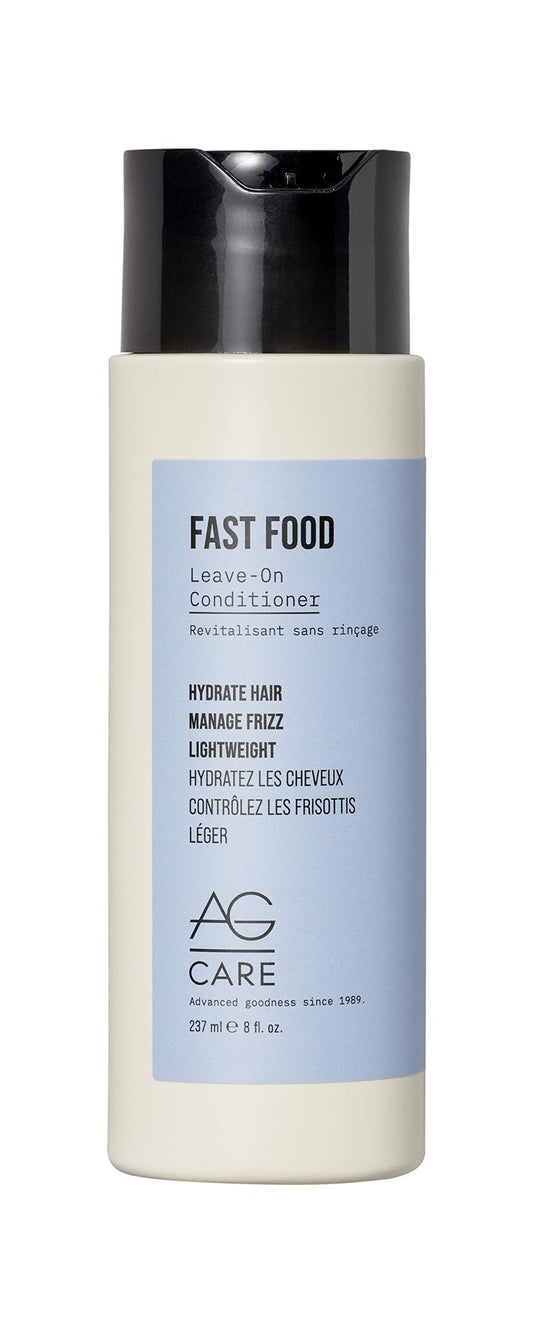 AG Care Fast Food Leave On Conditioner - Ulta-Shine and Weightless Conditioner, 8 Fl Oz