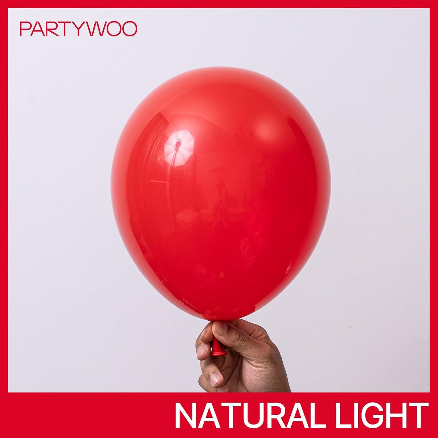 PartyWoo Red Balloon Arch Kit - 140 Pcs in Various Sizes for Birthday, Graduation, and Celebrations