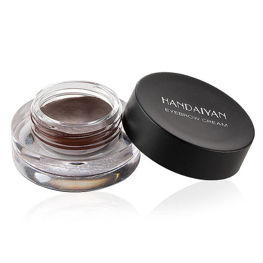 MAEPEOR 12 Colors Eyebrow Pomade Full-pigmented Long Lasting Waterproof Cream Gel Filling & Shaping Tinted Eyebrows Enhancers With Brush for Daily or Cosplay (02 Dark Brow)