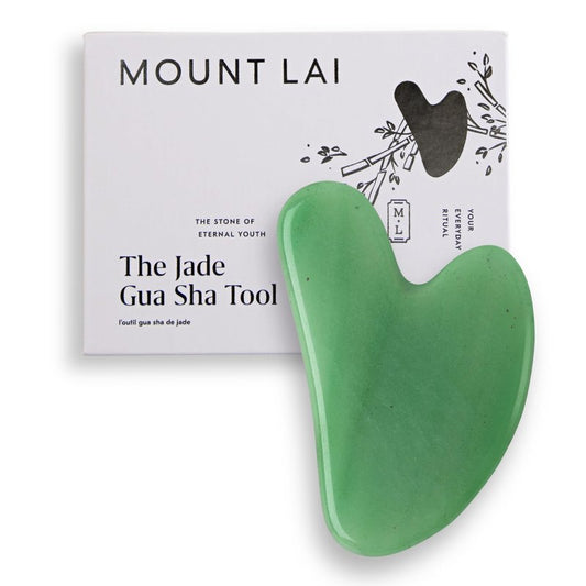Mount Lai - The Jade Gua Sha Facial Lifting Tool | Face Sculpting Tool for Skin Care | Guasha Tool for Face and Body | Facial Massage Tools to Relieve Muscle Tension and Reduce Puffiness